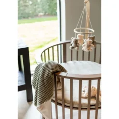 Koeka Wiegdeken Wafel/Teddy Oslo Sand/Pebble><noscript><img width=