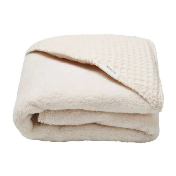 Koeka Wikkeldeken Teddy Waffle Natural> Badcapes