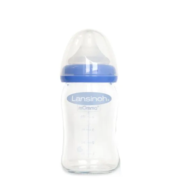 Lansinoh Fles Glas Natural Wave 160ml> Flessen