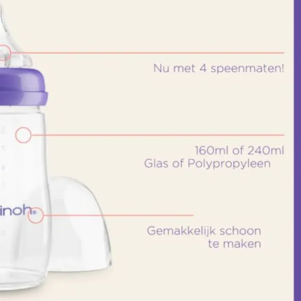 Lansinoh Fles Met Natural Wave Speen 160 ml> Flessen