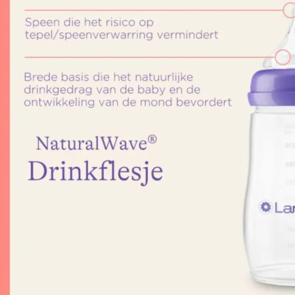 Lansinoh Fles Met Natural Wave Speen 160 ml> Flessen