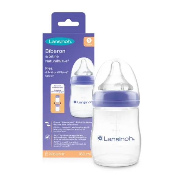 Lansinoh Fles Met Natural Wave Speen 240 ml> Flessen