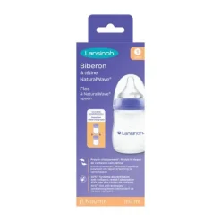 Lansinoh Fles Met Natural Wave Speen 240 ml><noscript><img width=