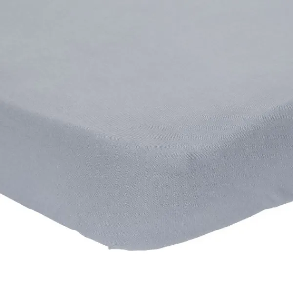 Little Dutch Hoeslaken Wieg Pure Denim Blue 40 x 80 cm> Accessoires Wiegen|Hoeslakens