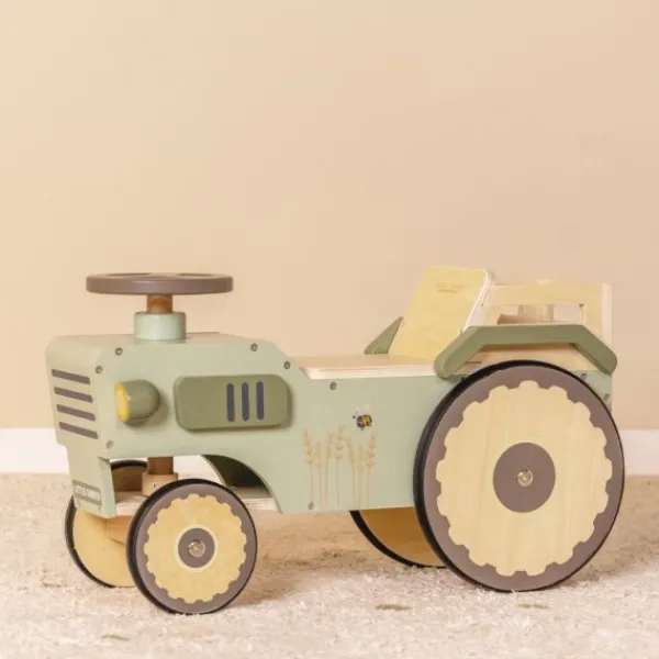 Little Dutch Houten 4-Wieler Tractor Little Farm FSC> Loopauto's