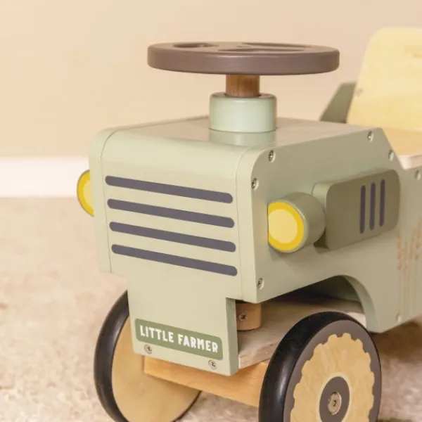 Little Dutch Houten 4-Wieler Tractor Little Farm FSC> Loopauto's
