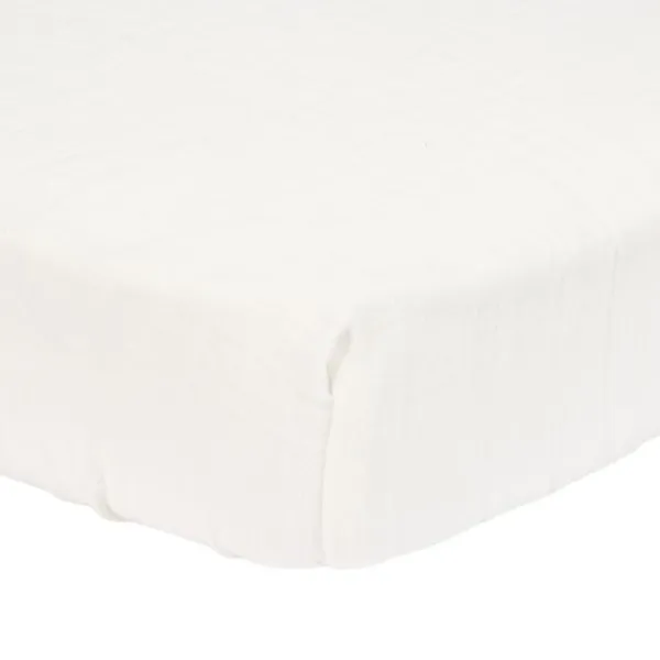 Little Dutch Juniorhoeslaken Hydrofiel Soft White 70 x 140/150 cm> Hoeslakens