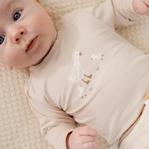 Little Dutch Lange Mouw T-Shirt - Maat 50 - Sand> Shirtjes