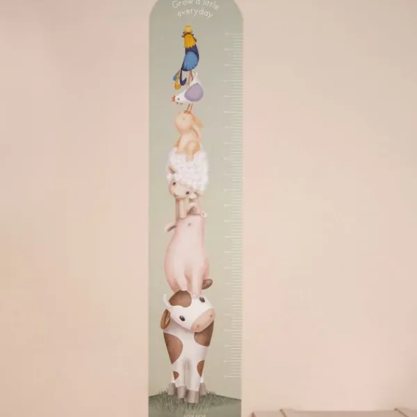 Little Dutch Muursticker Groeimeter Little Farm> Wand Decoratie