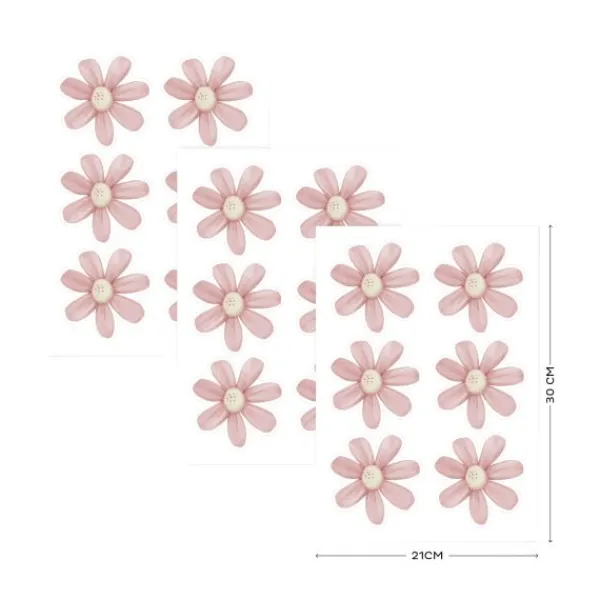 Little Dutch Muurstickers Flowers Fairy Garden - 3x A4 Size Sheets> Wand Decoratie