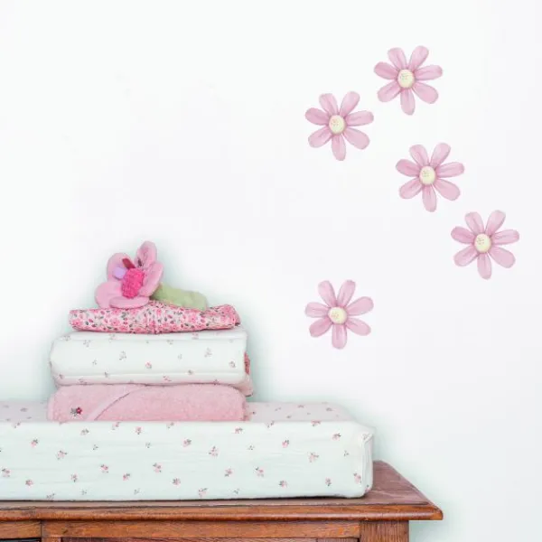 Little Dutch Muurstickers Flowers Fairy Garden - 3x A4 Size Sheets> Wand Decoratie