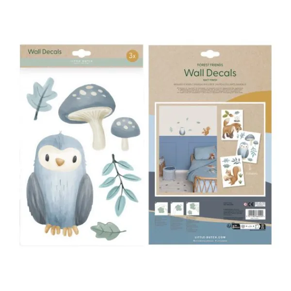 Little Dutch Muurstickers - Forest Friends - 3 Vellen> Wand Decoratie