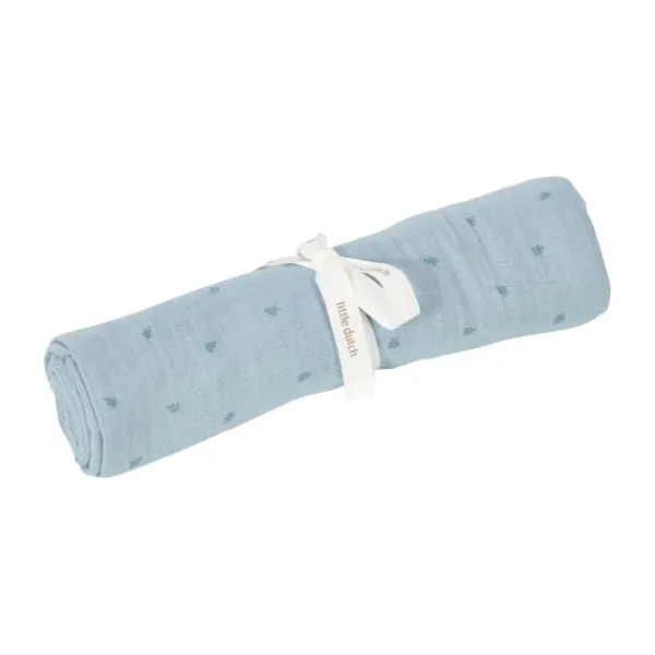 Little Dutch Pure Swaddle Doek XL - Hydrofiel - 120 x 120 cm - Soft Beige> Multidoek