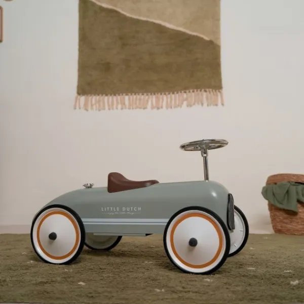 Little Dutch Retro Loopauto Olive> Loopauto's