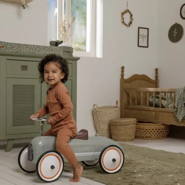 Little Dutch Retro Loopauto Olive> Loopauto's