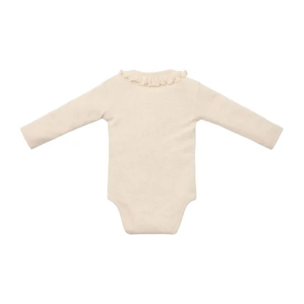 Little Dutch Romper Lange Mouw Little Farm Sand Melee 50> Rompertjes