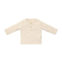 Little Dutch Stripe Lange Mouw T-Shirt - Maat 50 - Soft Beige> Shirtjes