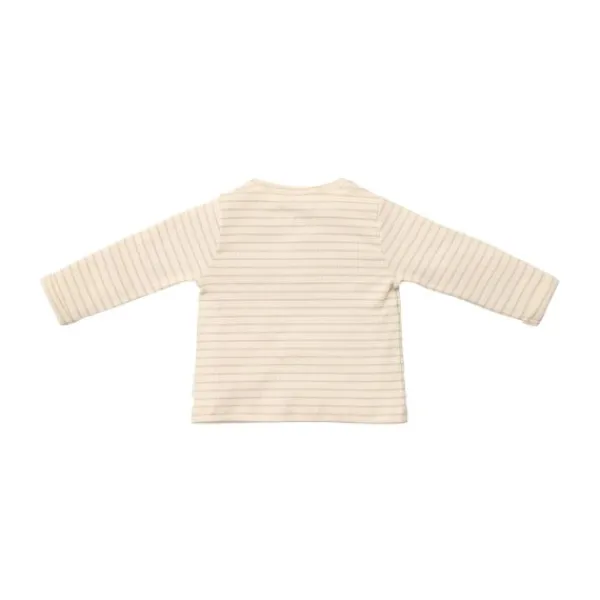 Little Dutch Stripe Lange Mouw T-Shirt - Maat 50 - Soft Beige> Shirtjes