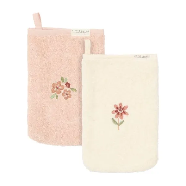Little Dutch Washandjes Geborduurd Forest Friends (Set van 2)> Waskussenhoezen|Washandjes