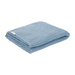 Little Dutch Wiegdeken Gebreid Pure Denim Blue 70 x 100 cm> Accessoires Wiegen|Wiegdekens
