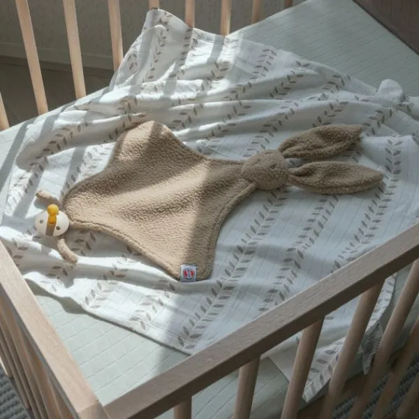 Lodger Bunny Teddy Fleece Beige> Knuffeldoekjes