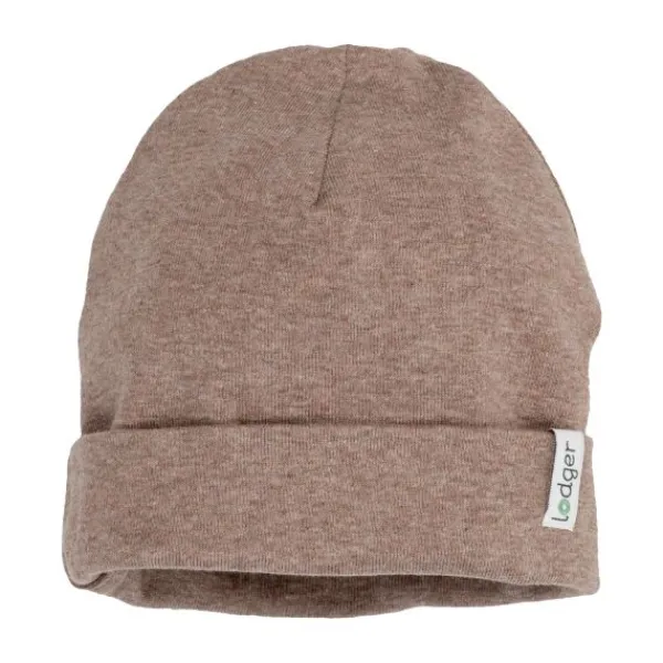 Lodger Melange Mutsje - 0-6mnd - Tan> Mutsjes
