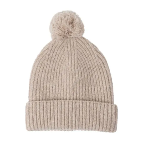 Lodger Muts Merino Wool Beige 0-3M> Mutsjes
