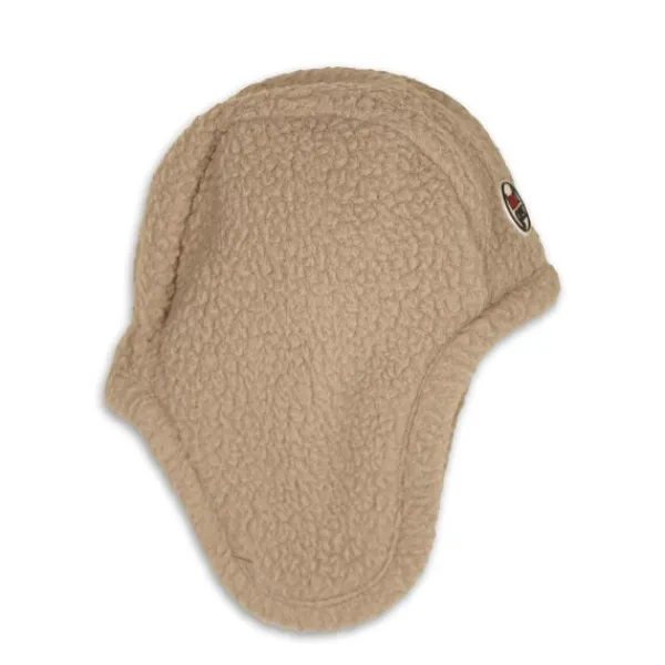 Lodger Muts Teddy Fleece Beige 0-3M> Mutsjes