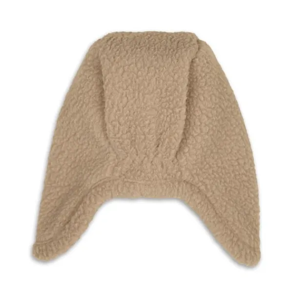 Lodger Muts Teddy Fleece Beige 0-3M> Mutsjes