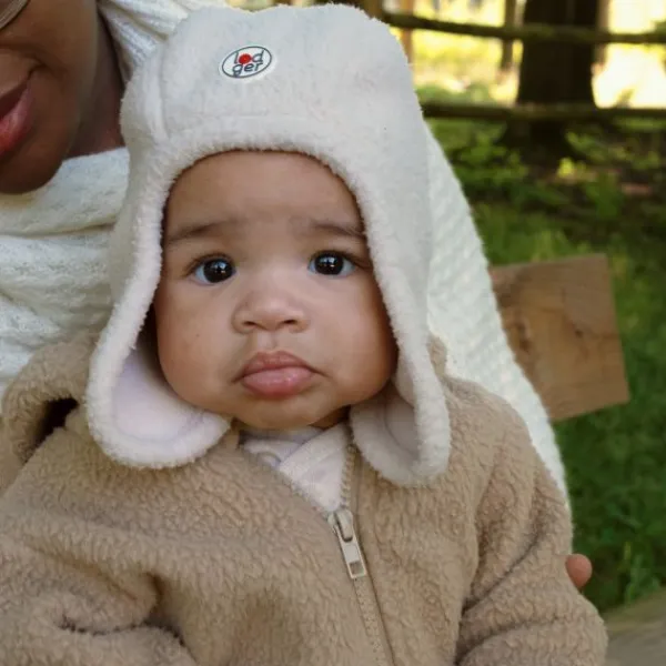 Lodger Muts Teddy Fleece Birch 3-6M> Mutsjes