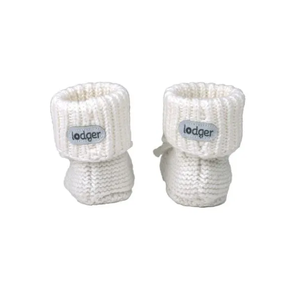 Lodger Slipper Knit Cloud Dancer 0-6mnd 0-6 maanden> Slofjes