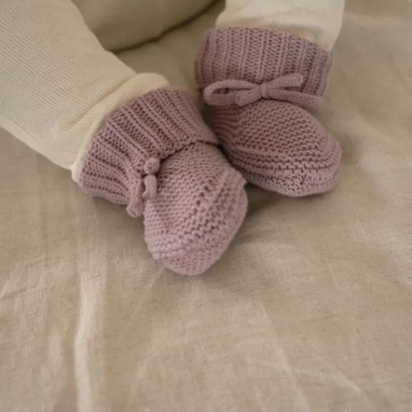 Lodger Slipper Knit Silk 0-6mnd> Slofjes