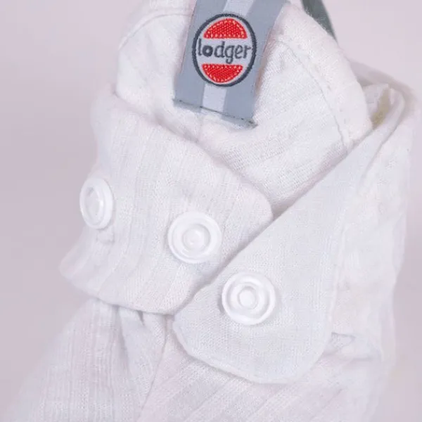 Lodger Slipper Seersucker Cloud Dancer 3-6mnd> Slofjes