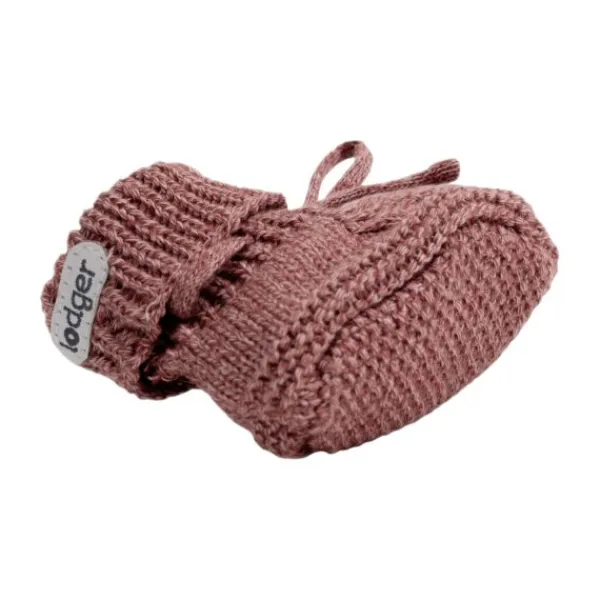 Lodger Slofjes Gebreid Met Kabel - 0-6 mnd - Buffalo> Slofjes