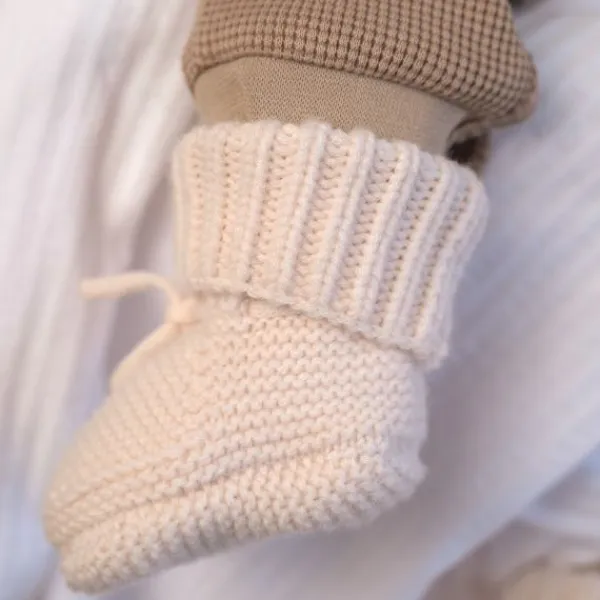 Lodger Slofjes Merino Wool Birch 6-12M> Slofjes