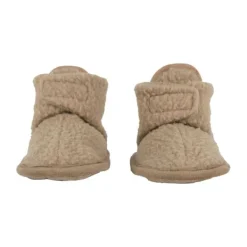 Lodger Slofjes Teddy Fleece Beige 0-3M> Slofjes