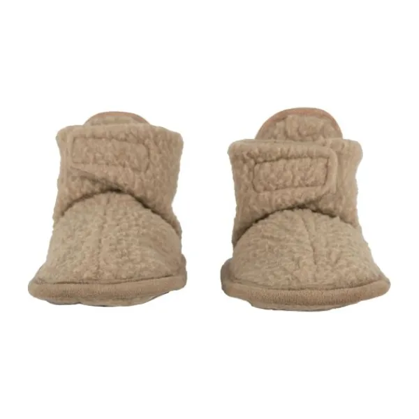 Lodger Slofjes Teddy Fleece Beige 0-3M> Slofjes