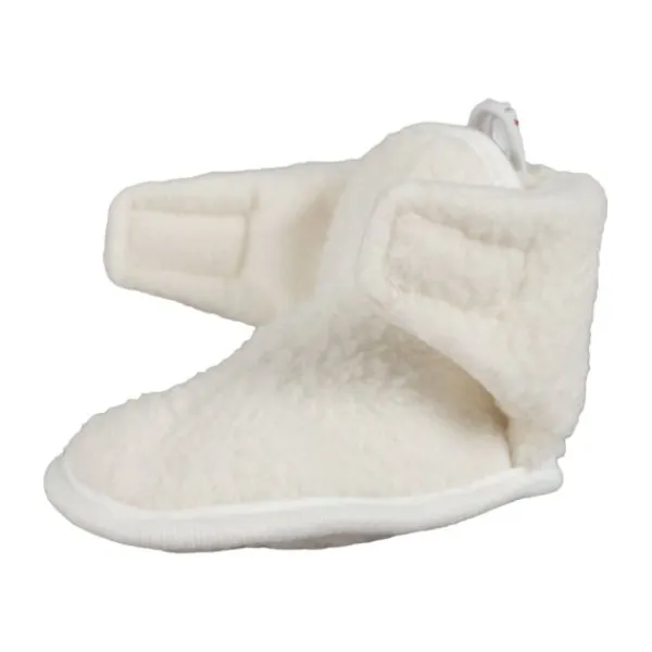 Lodger Slofjes Teddy Fleece Cloud Dancer 0-3M> Slofjes
