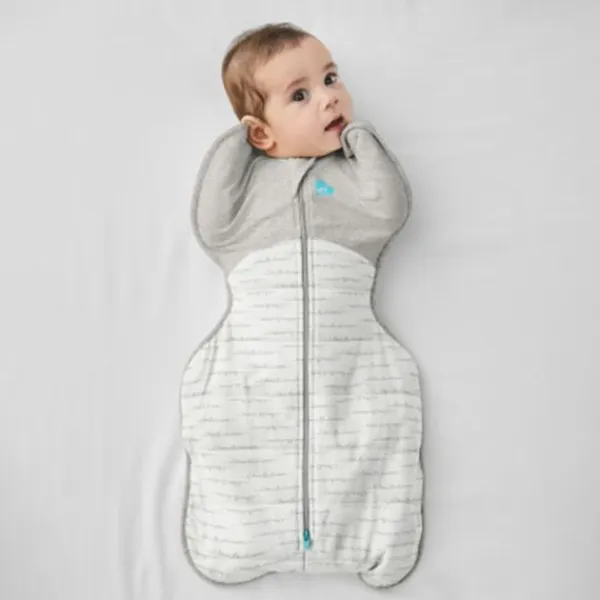 Love To Dream SwaddleUp™ 2.5 TOG - Fase 1 - Maat M - Olive Bees> 4-Seizoenen Slaapzakken