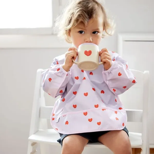 Lässig Slab Lange Mouw Happy Rascals Heart Lavender 2-Pack> Slabben
