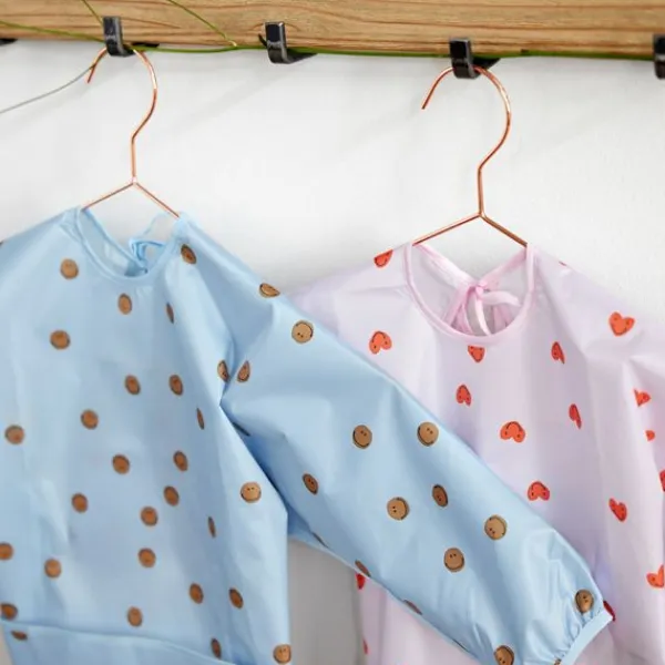 Lässig Slab Lange Mouw Happy Rascals Smile Sky Blue 2-Pack> Slabben