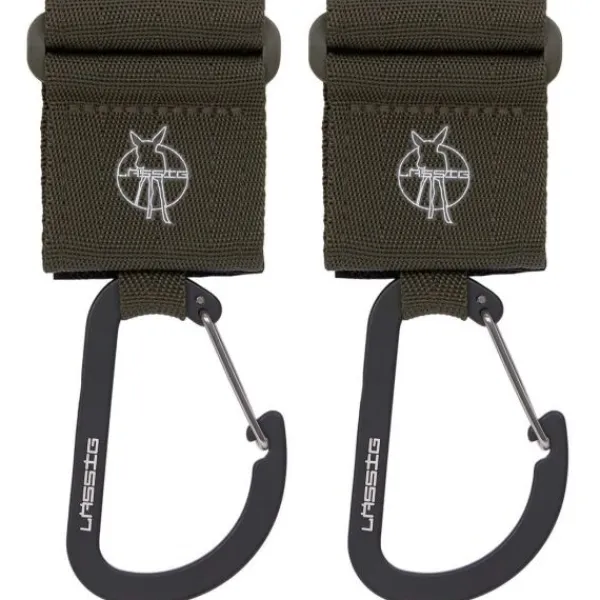Lässig Stroller Hooks Met Karabijnhaak Olive 2-Pack> Accessoires Tassen|Accessoires Buggy's