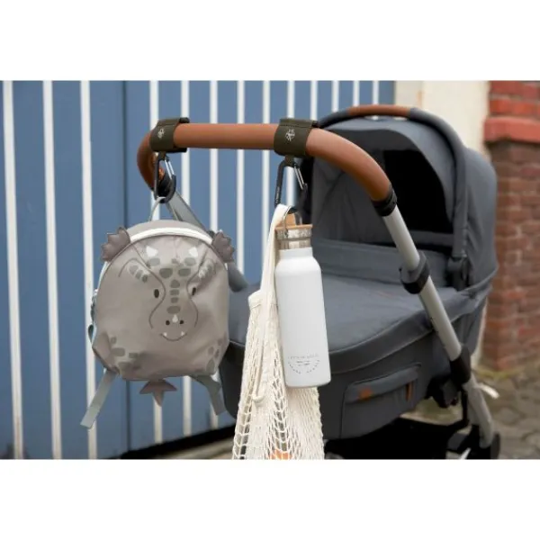Lässig Stroller Hooks Met Karabijnhaak Olive 2-Pack> Accessoires Tassen|Accessoires Buggy's