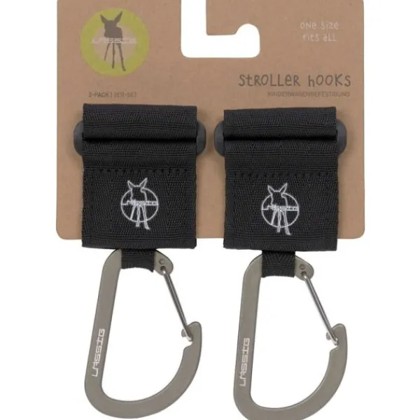 Lässig Stroller Hooks Met Karabijnhaak Black 2-Pack> Accessoires Tassen|Accessoires Buggy's