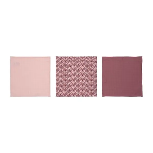 Luma Monddoek Hydrofiel Flowerfever 3-Pack> Monddoekjes / Spuugdoekjes
