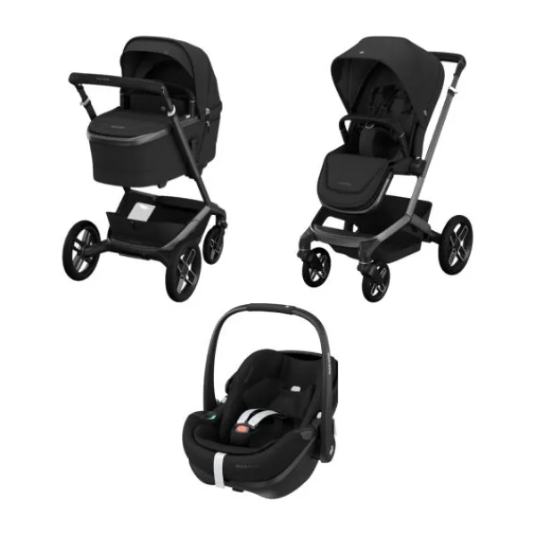 Maxi-Cosi Fame Kinderwagen 2-in-1 | Autostoel Pebble 360 Pro2 - Twillic Truffle> Wandelwagens|Complete Kinderwagens