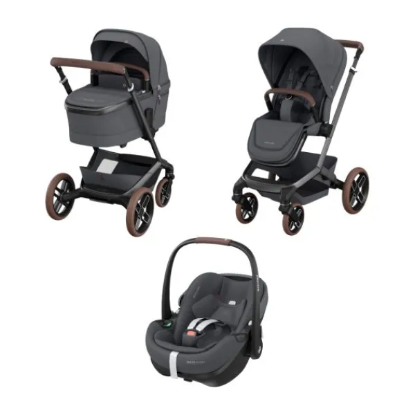 Maxi-Cosi Fame Kinderwagen 2-in-1 | Autostoel Pebble 360 Pro2 - Twillic Truffle> Wandelwagens|Complete Kinderwagens