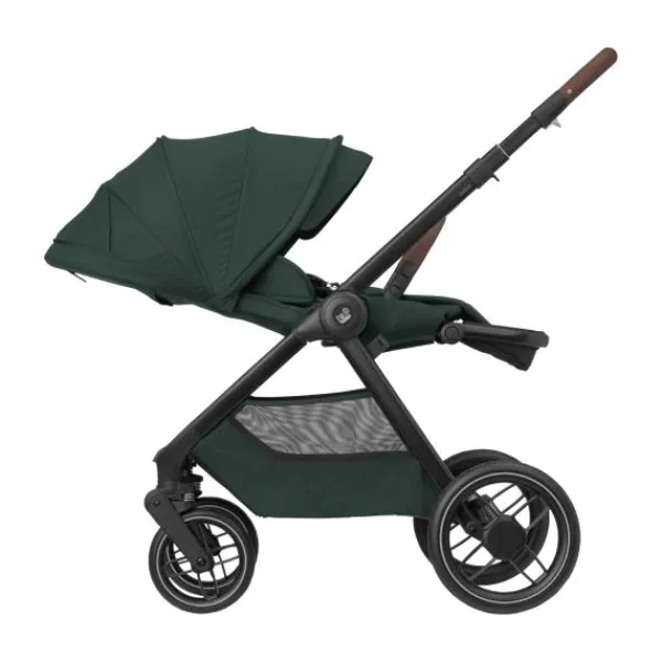 Maxi-Cosi Kinderwagen - Oxford Plus - Twillic Graphite (Dark Frame + Brown Leather)> Wandelwagens|Complete Kinderwagens