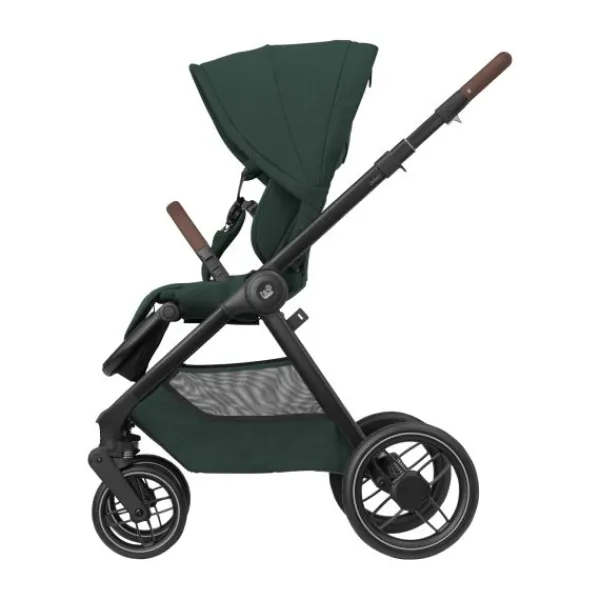 Maxi-Cosi Kinderwagen - Oxford Plus - Twillic Graphite (Dark Frame + Brown Leather)> Wandelwagens|Complete Kinderwagens