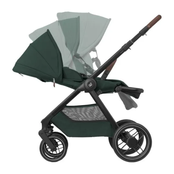 Maxi-Cosi Kinderwagen - Oxford Plus - Twillic Graphite (Dark Frame + Brown Leather)> Wandelwagens|Complete Kinderwagens